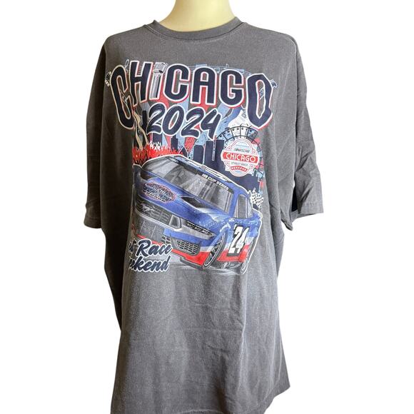 NASCAR 2024 Chicago Street Race Weekend Concert Graphic Tee, Size 2XL, NWT - Picture 3 of 7